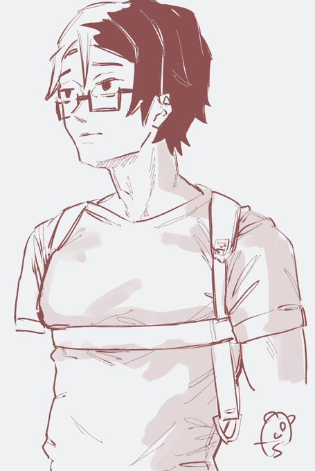 男性陣のえっちベルト(ハーネス)落書き。久しぶりに描いたらイケメン描けねぇってなった 