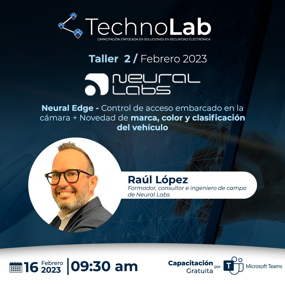 neurallabs's tweet image. 🚨¿Quieres conocer lo último de Neural Edge? 

😀Te invitamos a un Webinar de Raúl López, formador, consultor e ingeniero de campo de Neural Labs con @SOMOSADISES . 

👉Inscríbete gratis aquí: bit.ly/3HReCNj

 #NeuralEdge #LPR #ANPR #Reconocimientomatrículas #IA
