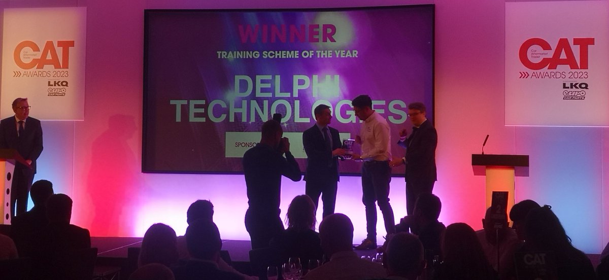 AutoTechComms's tweet photo. Congratulations to Delphi Technologies Aftermarket UK for winning 'Training Scheme of the Year' at the CAT Awards 🌟🥇 @CAT_Mag  @delphitech 
https://t.co/Bd3s8k1M6O https://t.co/9clNTAbnHz