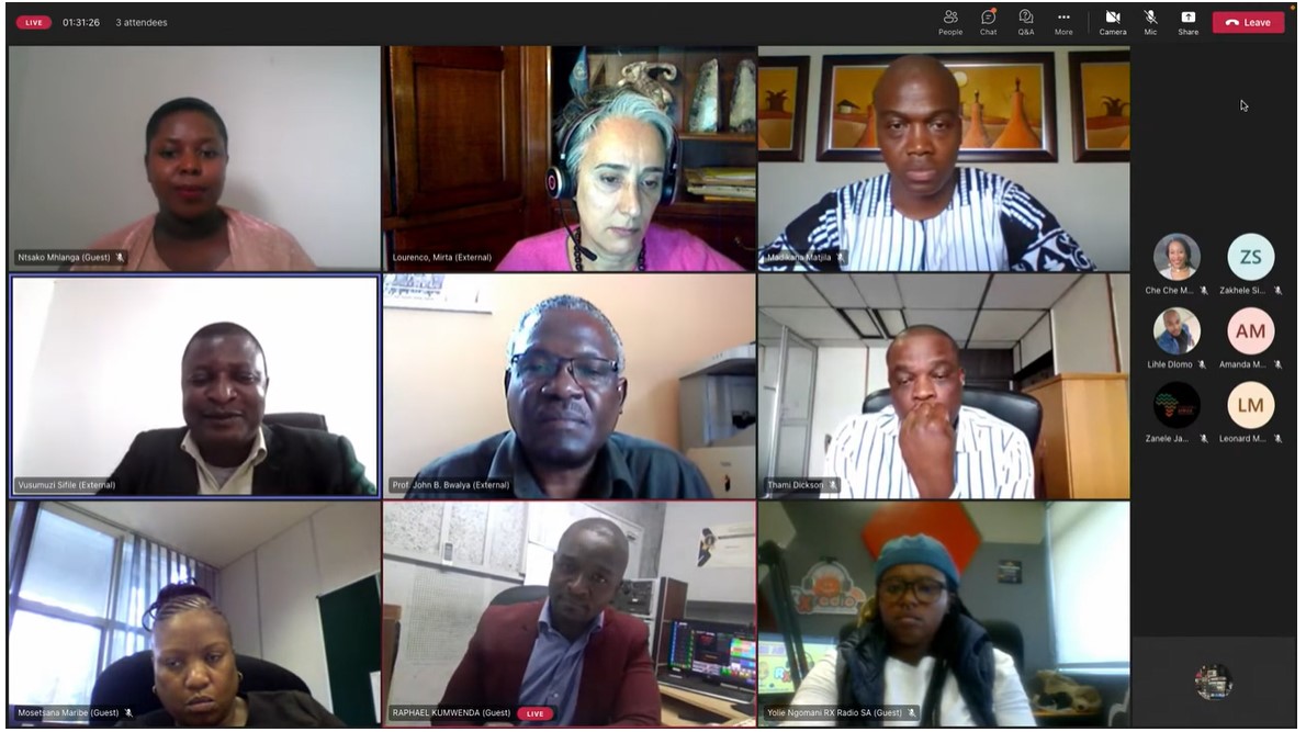 Panos_PSAf's tweet photo. Today, as part of the #WorldRadioDay, our Executive Director @VusumuziS participated in a webinar organised by @channelafrica1 
 of the @SABCPortal @SABCNews, in collaboration with Zambia's national broadcaster @MYZNBC, @mailandguardian &amp; @UNESCO. Watch on https://t.co/Xw1CGFTrpd https://t.co/ccJbzyK8KS