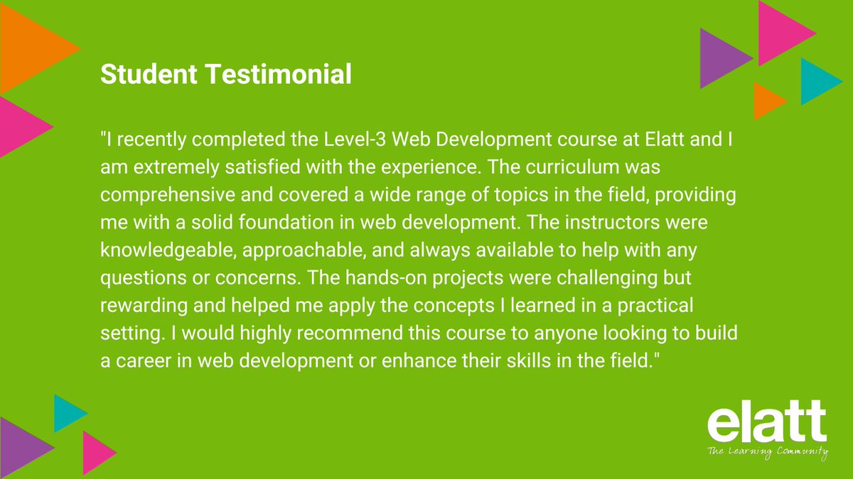 elattlondon's tweet image. We have limited space for our free Web Design &amp;amp; Development course starting end of February. Apply now! ➡️ elatt.org.uk/apply-courses
#webdesignanddevelopmentcourse