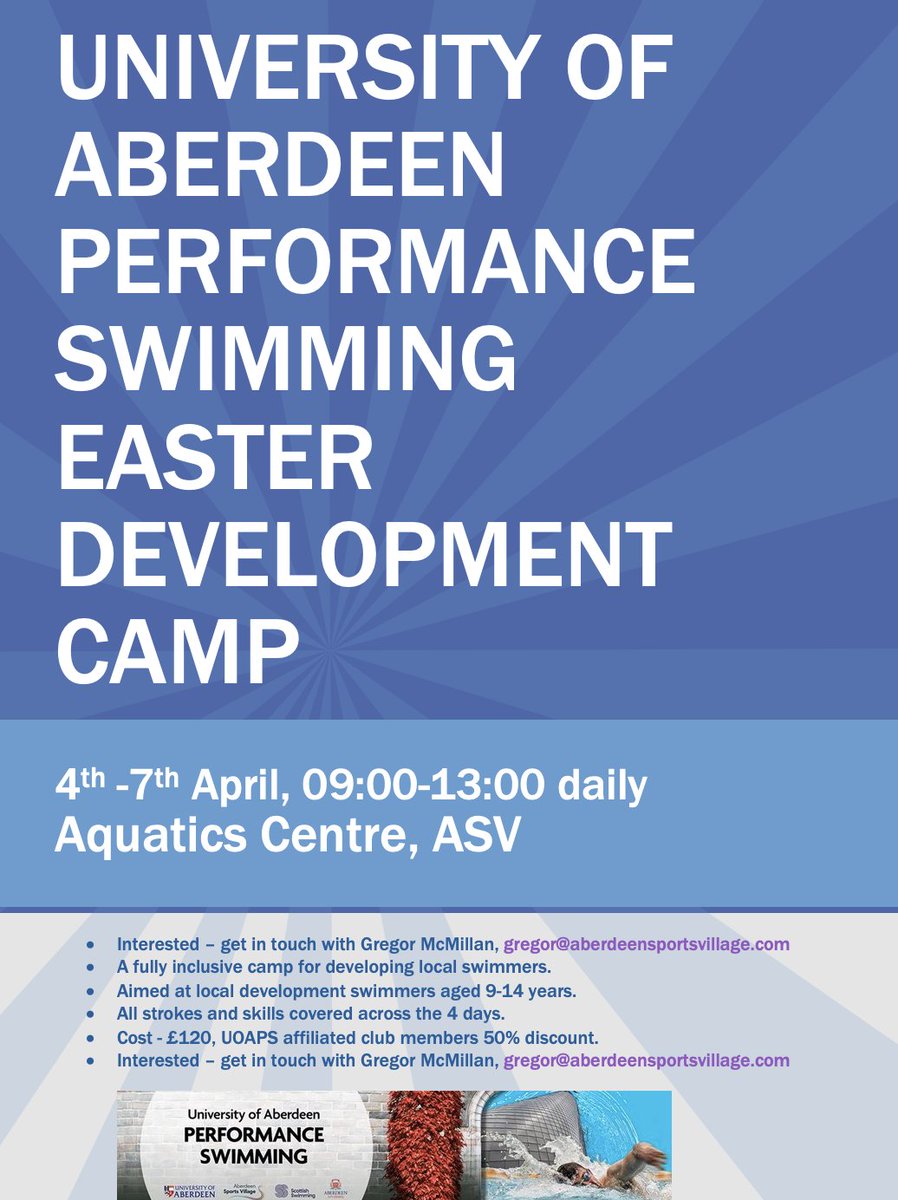You can now sign up for our Easter Development camp. Get in touch