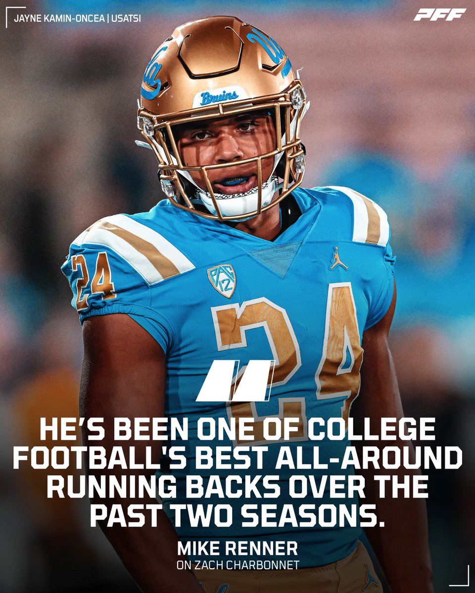 PFF_College's tweet photo. Zach Charbonnet deserves more respect🗣

@UCLAFootball https://t.co/wktHMGoaJs