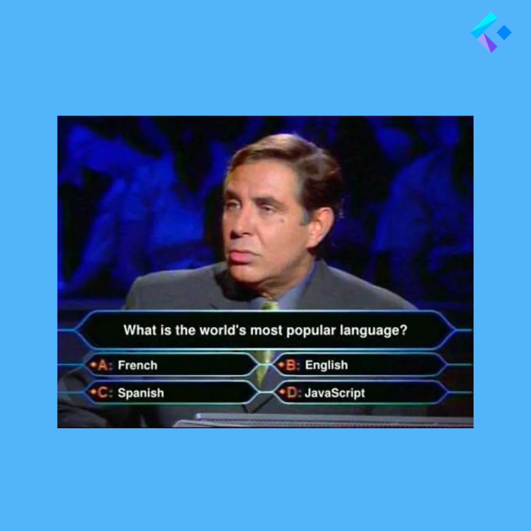 Ok coders… Who doesn't want to be a millionaire? What's the world's most popular language? 🤓

#developer #php #react #businessdevelopment #opportunités #businessdeveloper #fullstackdeveloper #fullstack #fullstackdevelopment #developmentintelligence #Keypupio