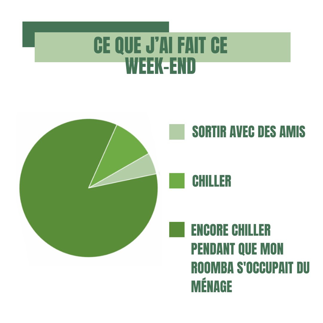 Le programme (très chargé) de ce week-end 💅 irobot.fr