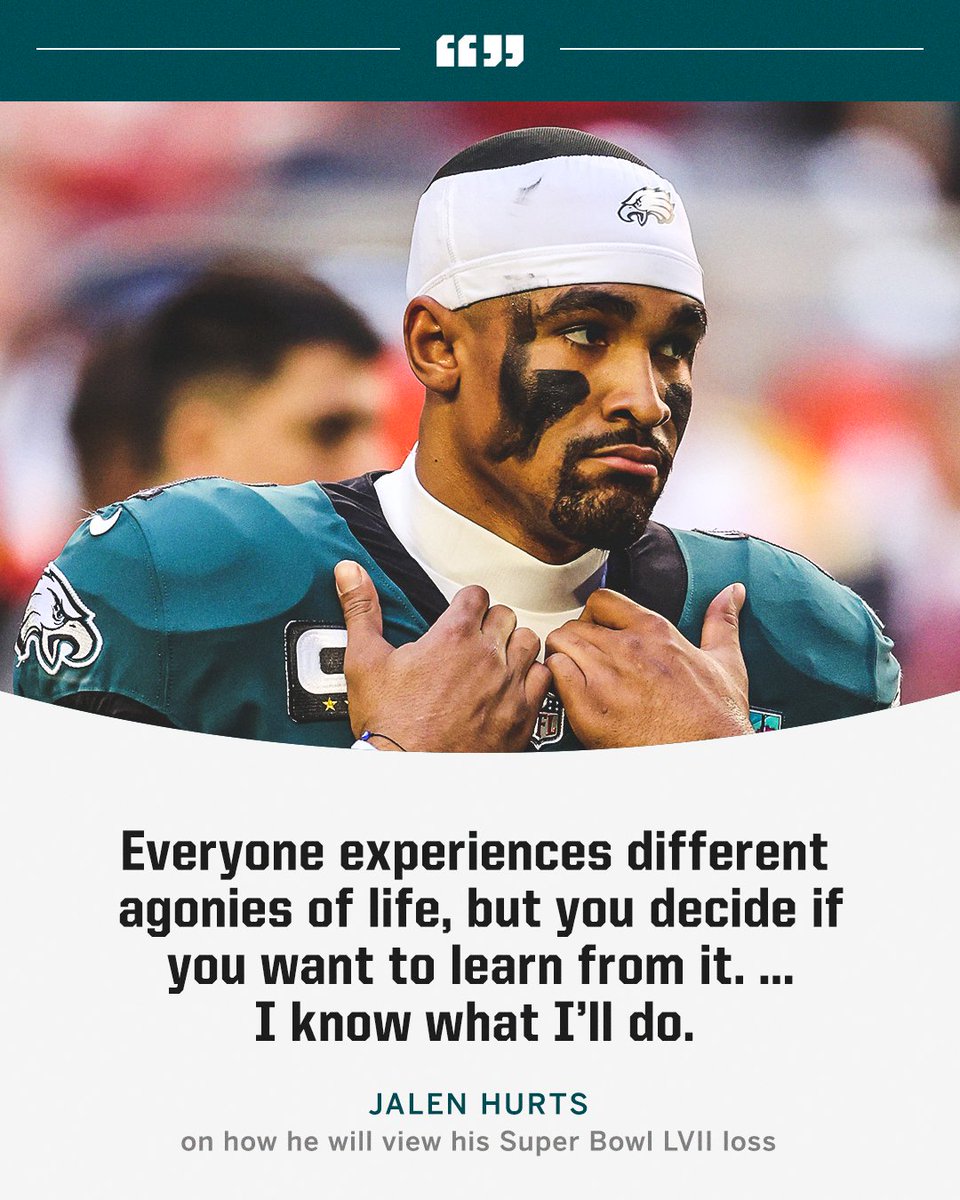 When asked by <a href="/GioThePodcaster/">The Giovanni Show Podcast</a> about the lesson he'd take from the Super Bowl, Jalen Hurts gave this heartfelt response 💯