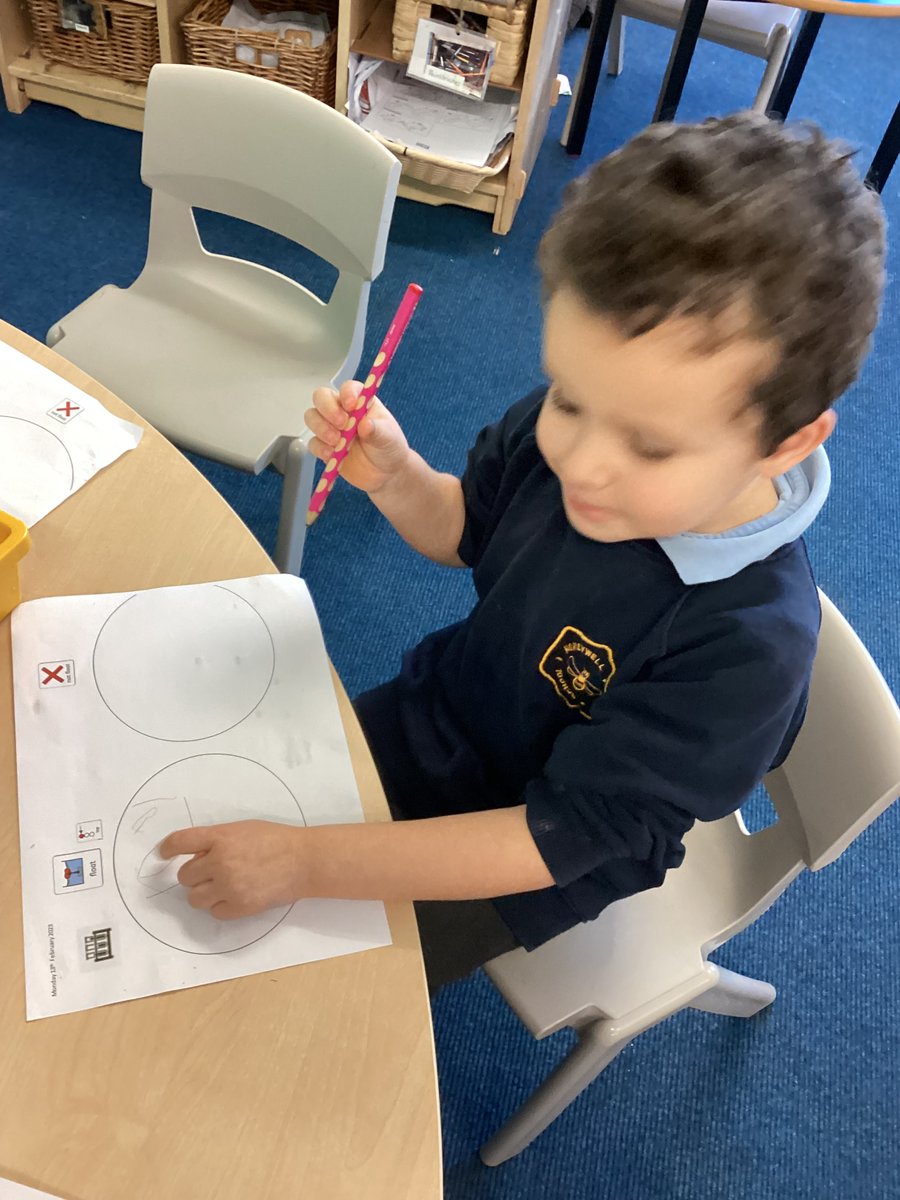 HWPS_Buttercups's tweet photo. We have used our concept word 'top' to help us explore if objects float on top of water. There were lots of interesting discussions as the Reception scientists investigated if objects float or not, and Year 1 scientists investigated materials- why they float or not. #fairtesting https://t.co/2zl1dgzGnH