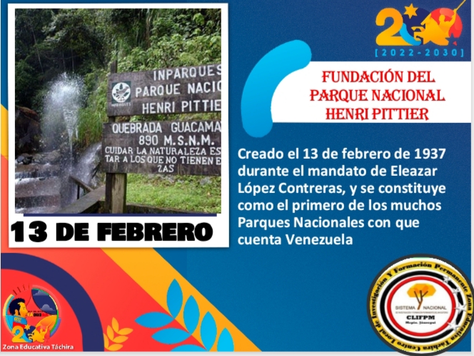 DGRPA1's tweet photo. #13deFeb Efeméride/ Se declara Parque Nacional Henri Pittier. Su nombre hace honor a Henry Pittier, botánico y científico suizo que promovió investigaciones en reservorios naturales de la flora y la fauna venezolana.
#JuventudIntegracionYPaz 

#GraeldiJiménez

@_LaAvanzadora https://t.co/qMTe2JhNgi