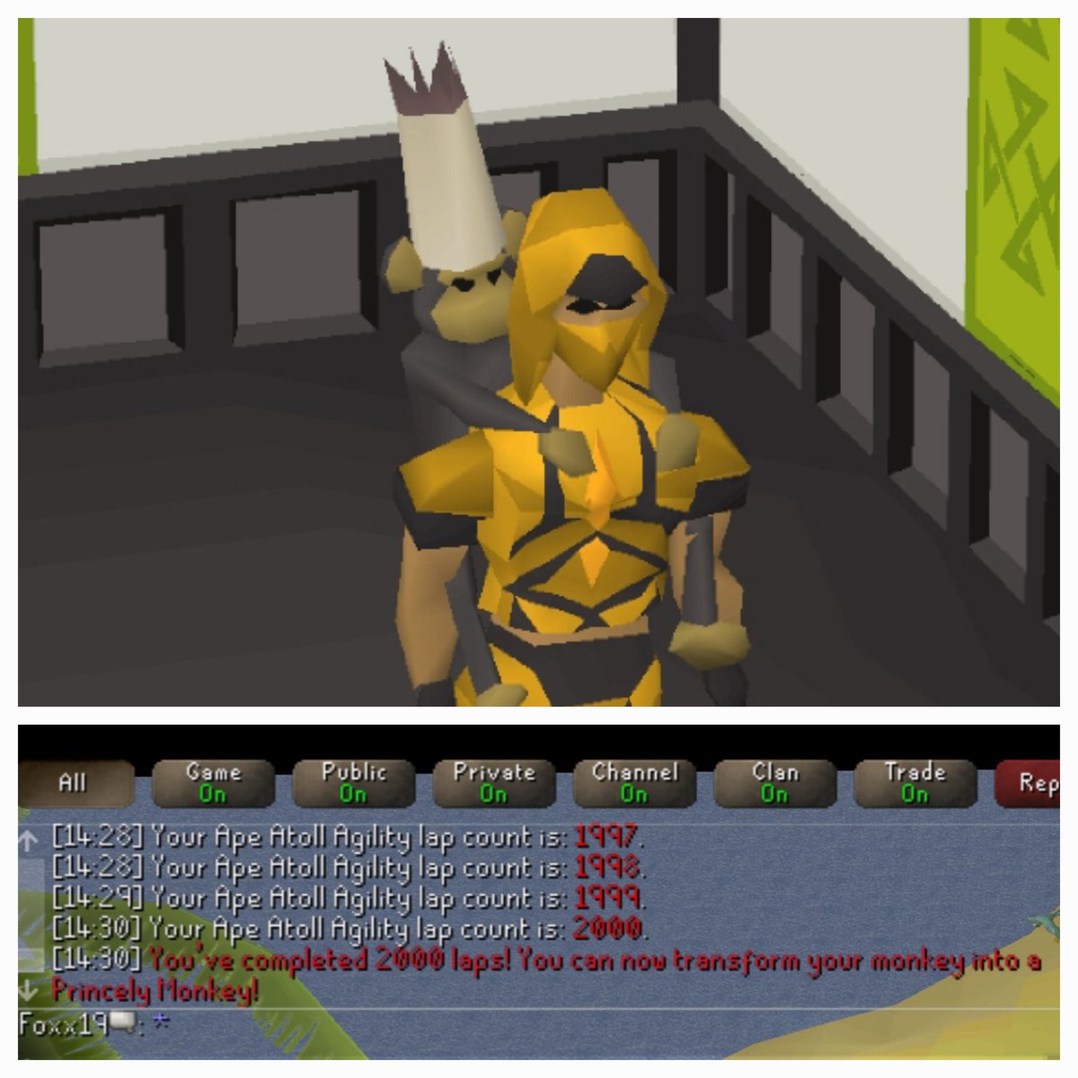 FoxxOSRS's tweet photo. Annnd now I never have to go back! 😍 https://t.co/1d6Q8ZrXTs