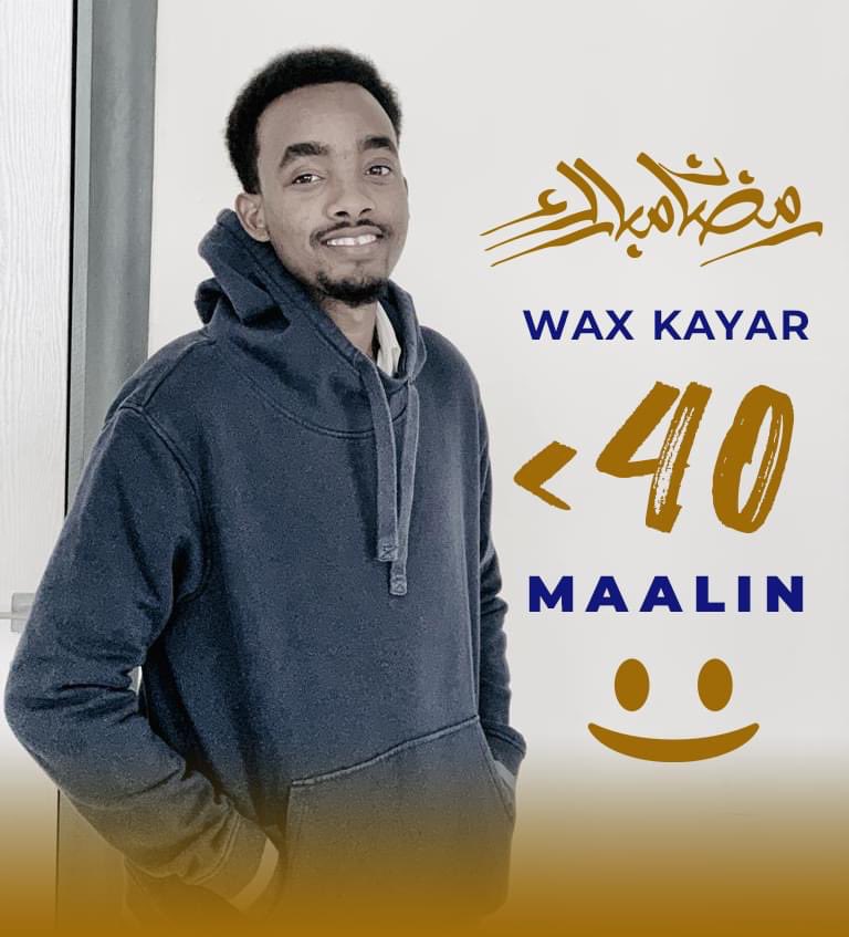 demhamohamed's tweet photo. An idin xasuusiyee Soon-qaad waxaa ka dhiman Wax ka yar 40 Maalin (<40)! Diyaar sii noqo!
๐คฒุงููููููู
ูู ุจูุงุฑููู ููููุง ููู ุฑูุฌูุจู ูู ุดูุนูุจูุงูู ูู ุจููููุบูููุง ุฑูู
ูุถูุงู
#Soonqaad https://t.co/g9vkHxG8DT