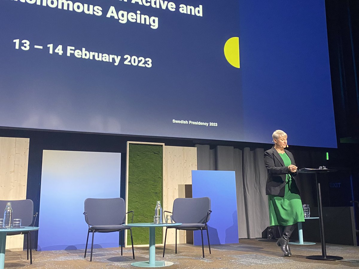 Ingmar Skoog, Maria Edström and Eva-Maria Trinkaus, researchers from Sweden &amp; Austria contributing to the dialogue about active and autonous ageing at the #eu2023SE