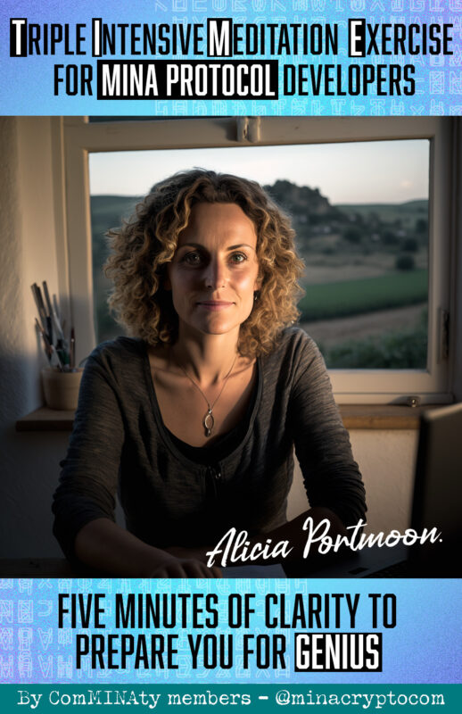 minacryptocom's tweet image. Ok, this is now FREE for anyone to download. Ahead of the #zkIgnite program by @minaprotocol here is a specially commissioned 5 minute meditation exercise by Alicia Portmoon to get your work/life balance just right and to turn you into a #zkApp #supercoder minacrypto.com/wp-content/upl…