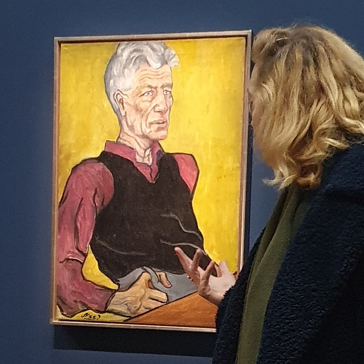 ADIAF_O's tweet photo. Visit to the @CentrePompidou as part of our #CollectorsProgram. The members benefited from a guided tour of Alice Neel's exhibition “An engaged look” by its curator Angela Lampe. She will also curate the collective exhibition of the four finalists for the #PrixMarcelDuchamp 2023. https://t.co/QOA0daGMUW