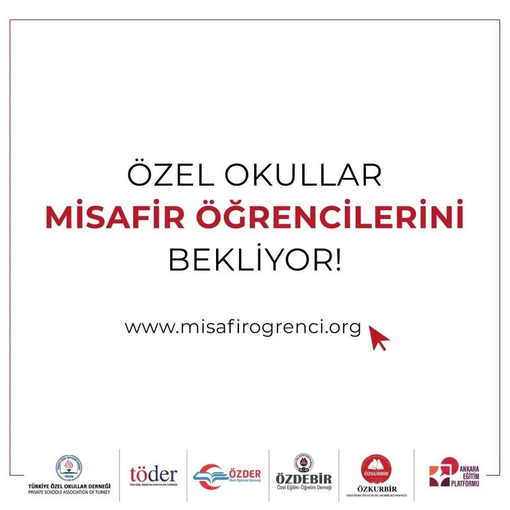 misafirogrenci.org' dayız 📣
İzmir Özel Türk Koleji olarak, depremzede öğrencilerimize,  İzmir, Manisa ve Marmaris olmak üzere, 5 kampüsümüzün kapılarını açıyoruz. 
Tüm imkanlarımızla depremden etkilenen öğrencilerimize, 2. dönem ücretsiz eğitim vermeye hazırız. <a href="/TOZOK1951/">TÖZOK</a>