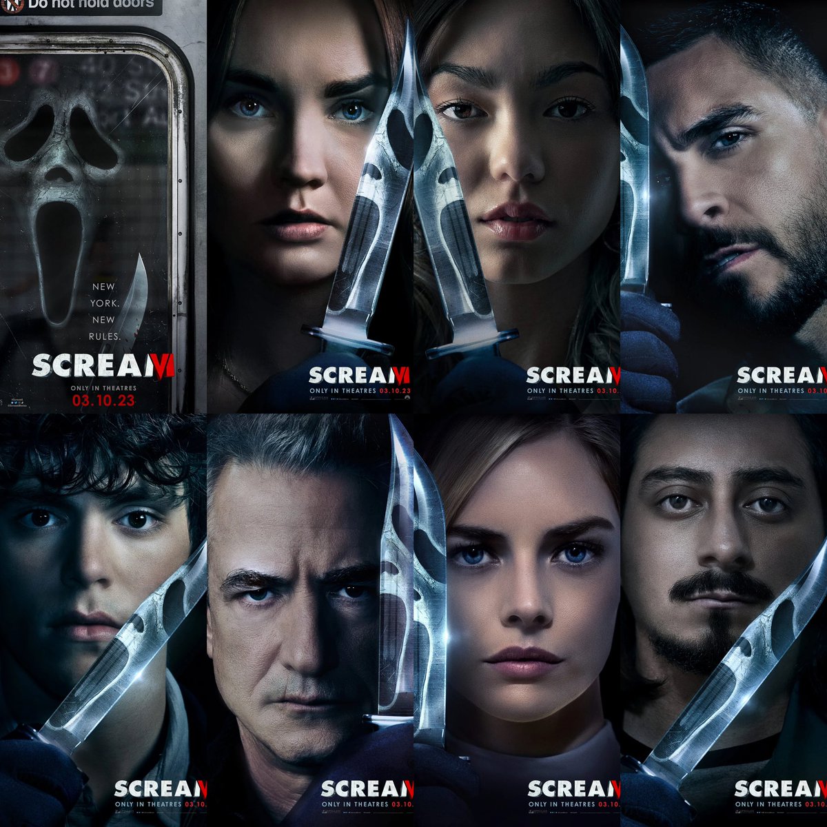 Tristan on X: The official movie posters of the #SCREAM franchise! 🔪🩸  #SCREAMVI #SCREAM6  / X