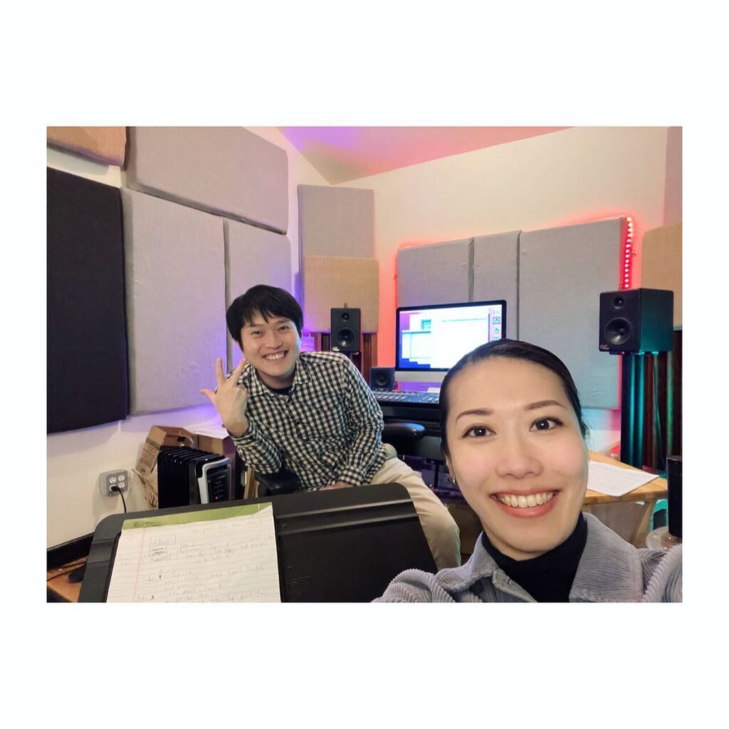 mihohazama's tweet image. Selfie time after four days of fun but very focused editing session w/ Aki — Now heading to Day 1 of mixing w/ the master JF again. 💪 #AkihiroNishimura #munit #newalbum #workinprogress #jazzcomposerslife instagr.am/p/ComyHTfrX5Q/