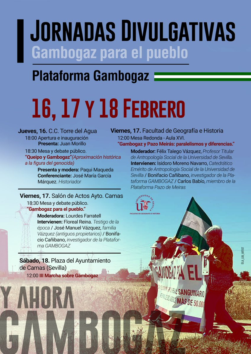 gambogaz's tweet photo. 📣📣📣 Os invitamos a las Primeras Jornadas Divulgativas "Y ahora Gambobaz" que tendrán lugar los días 16, 17 y 18 de Febrero.
👉🏻¡Esperamos vuestra asistencia!! ¡#GambogazParaElPueblo!! https://t.co/pDOGEsL58S
