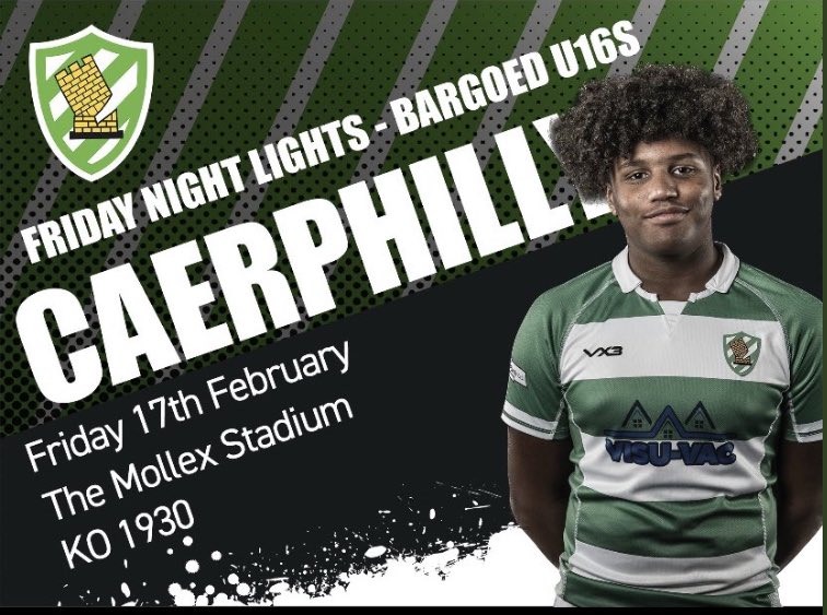 Get yourselves down to <a href="/caerphillyrugby/">Caerphilly Rugby Football Club</a> this Friday to see the young talent on show in this U16s local derby. Should be a cracker of a game 💥

Hot food being served in SAGI 🍛 
Cold beer being served in the Club 🍻