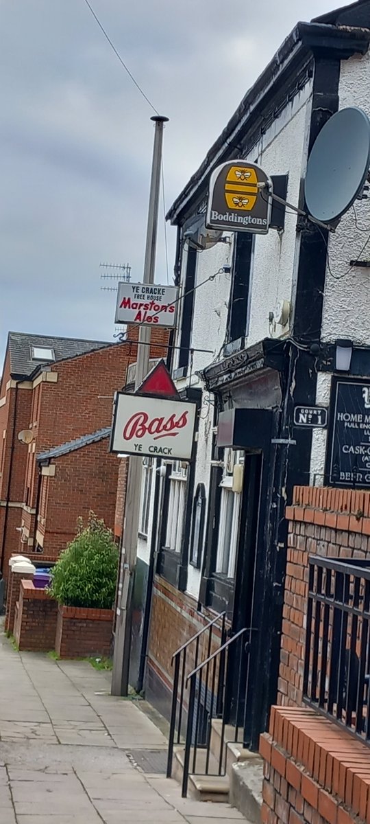 Ye Cracke, Rice St, Liverpool. Great collection of dated box illumination signs