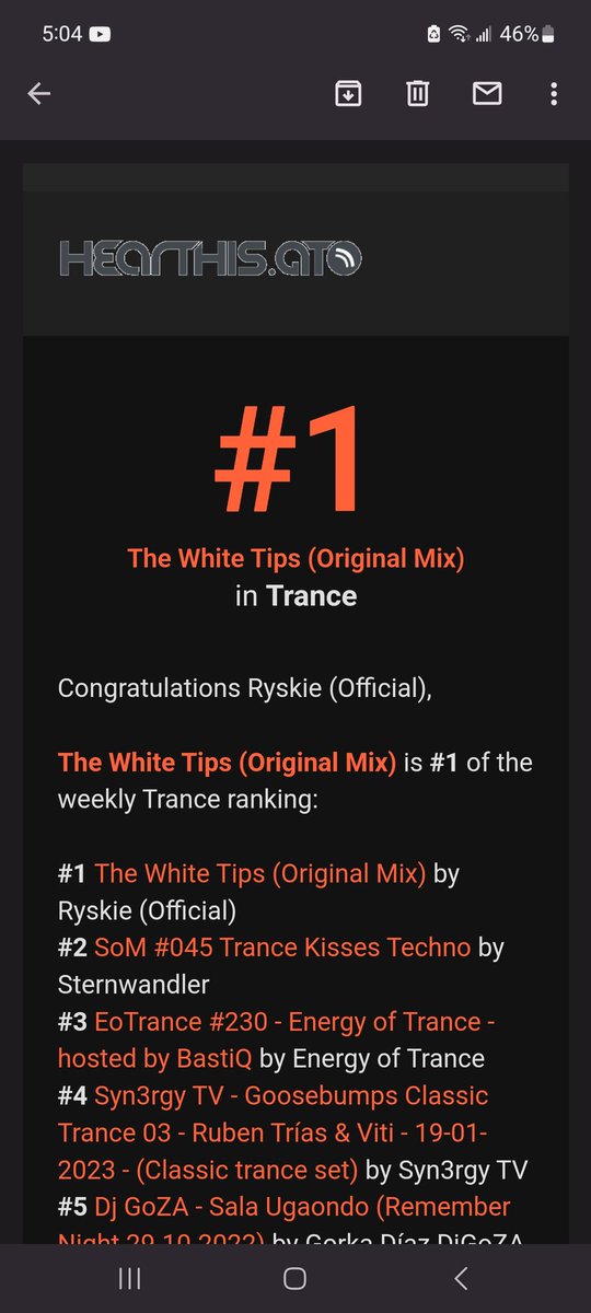 Huge thank you to everyone who's been listening to this old track of mine, pushing it to the top of the #trance chart on Hearthis.at 
#edm #trancefamily <a href="/HearThisAt/">hearthis.at</a>