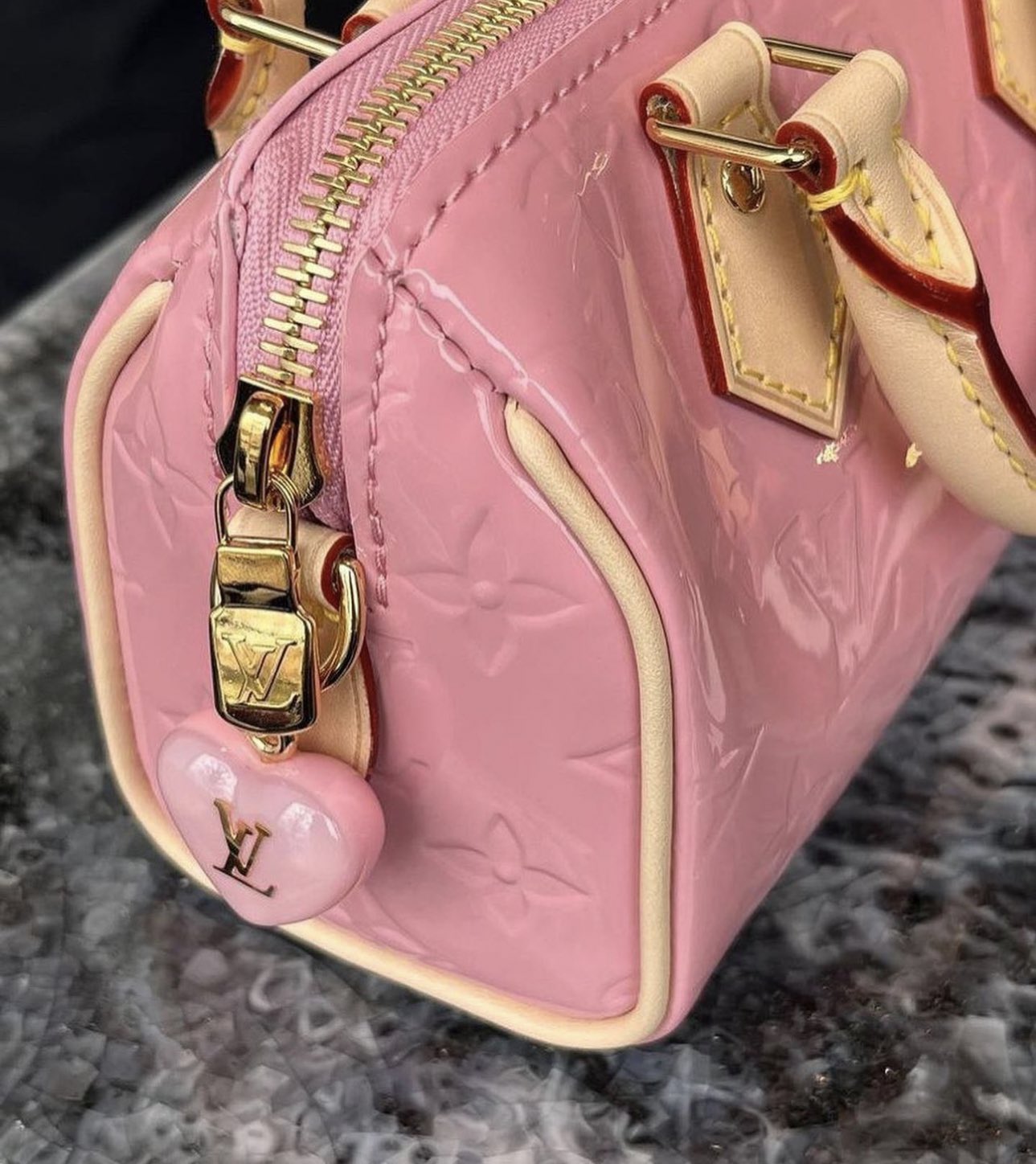 m ✨ on X: the mochi pink louis vuitton nano speedy for their