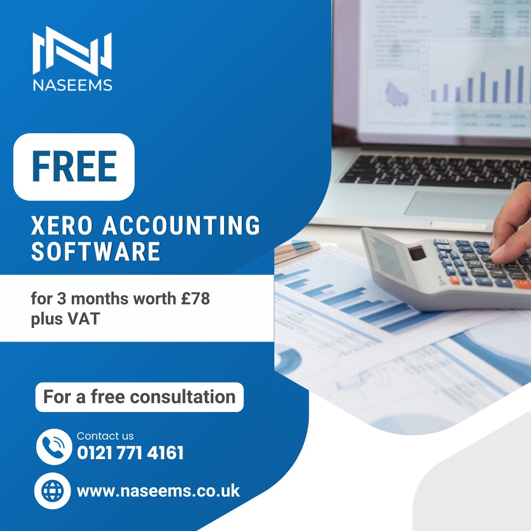 NaseemsAccount1's tweet image. Stay on top of your finances with ease using Xero, the leading cloud-based accounting software. 

To Book Free Consultation Call Us At 0121 771 4161!
naseems.co.uk

#xero #xeroaccounting #xerosoftware #xeropartner #xerobusiness #cloudaccounting #smallbusinessaccounting