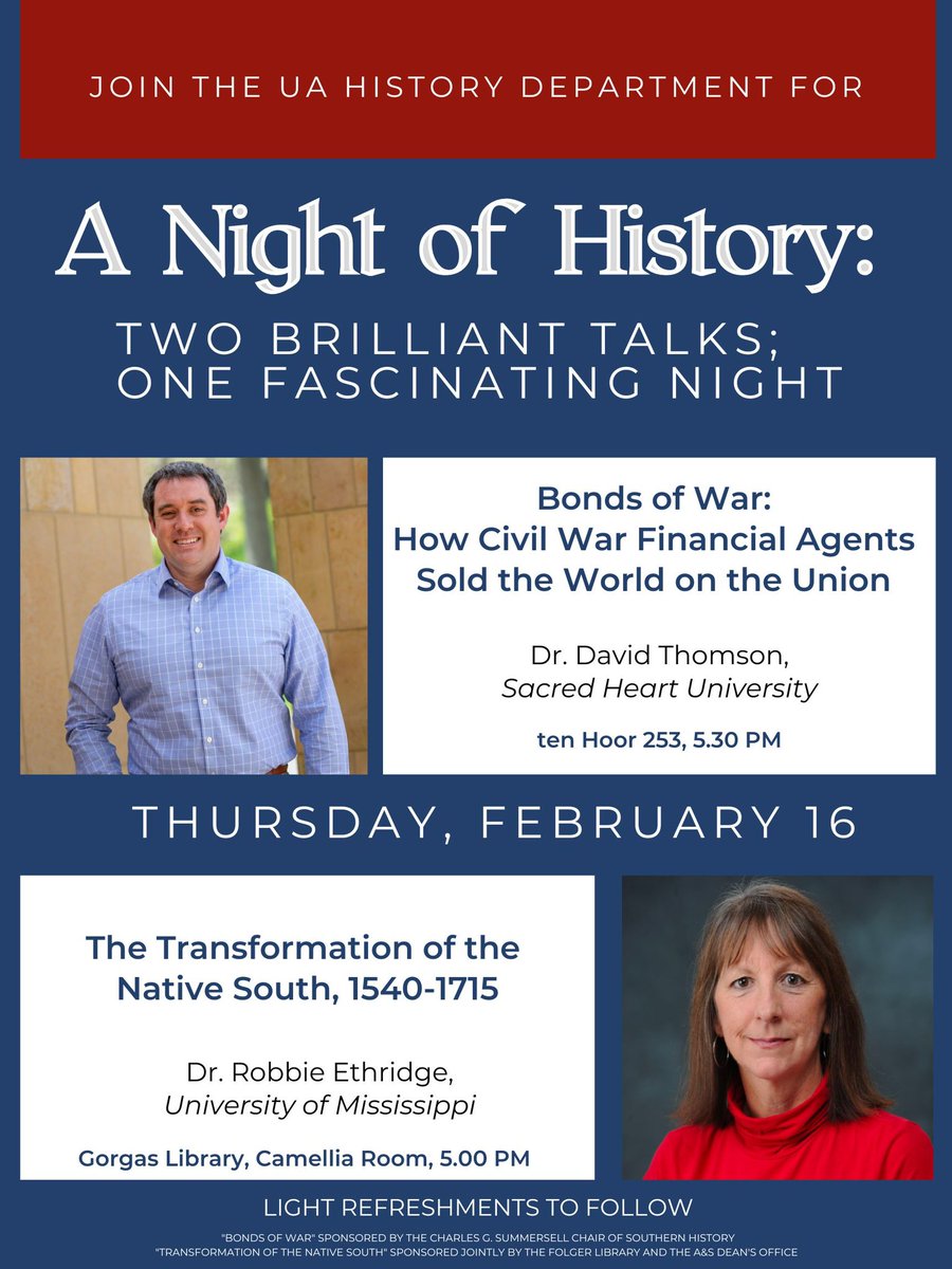 We’ve got an exciting night of history talks coming up on Thursday! Which event are you going to?