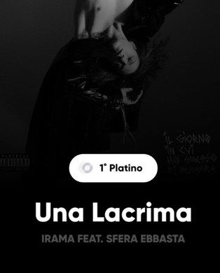 lecrepedirama's tweet photo. luna piena 4 disco di platino
una lacrima disco di platino
3 MLN di copie vendute inchinatevi a Filippo Maria fanti 

#irama https://t.co/9dGuvtQTzs
