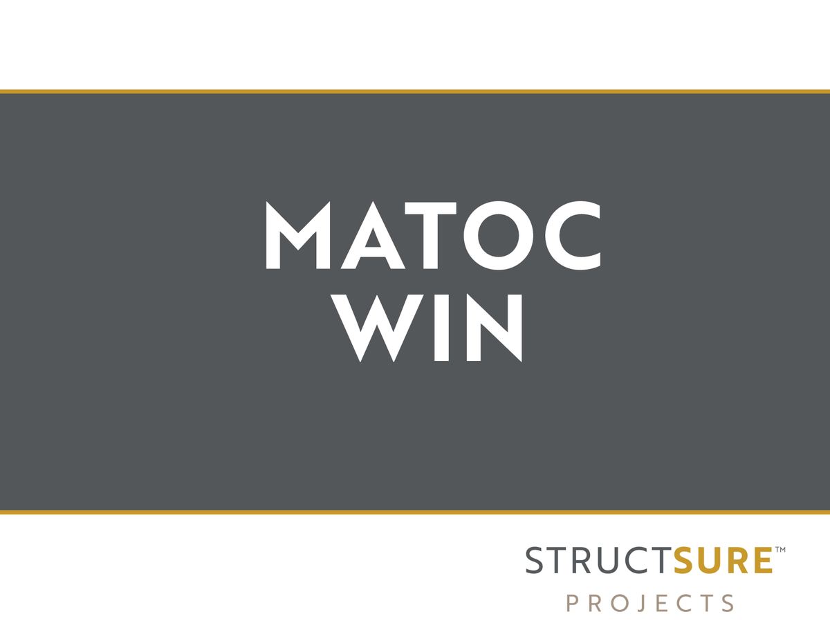 StructSureBuilt's tweet photo. StructSure Projects was awarded a seat in the USACE Little Rock MATOC 5.0. The MATOC will provide DBIO Services valued at $900 million over six years in support of the DHA Healthcare Facilities Modernization Program. #StructSureProjects #BuildingCertainty #structsureawards https://t.co/0zoszmJCkk