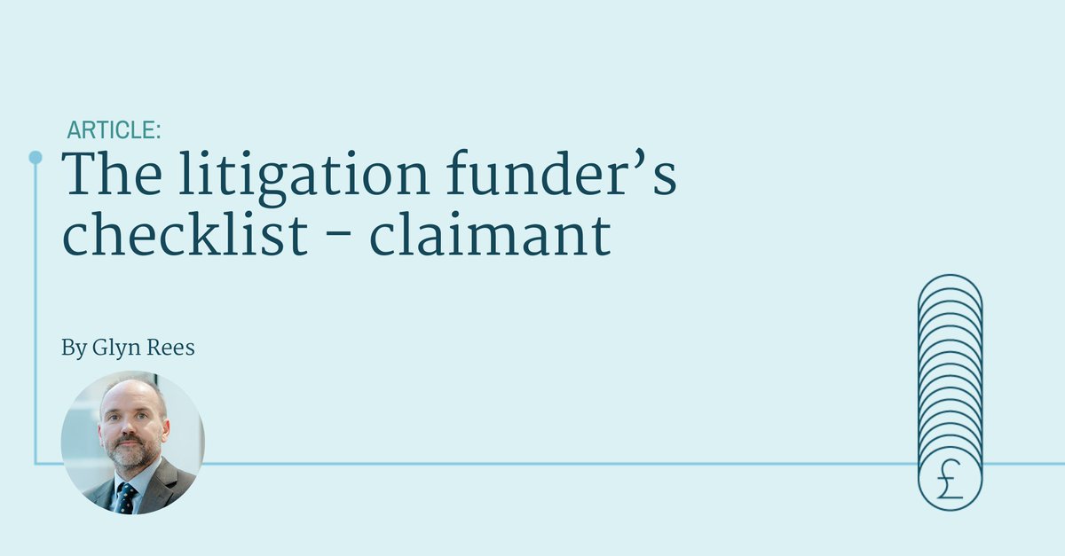 Augustafinance's tweet photo. Understanding the claimant’s motivations in pursuing proceedings is essential, as well as considering their financial position.

Find out more by reading the third blog in Glyn Rees' 'Litigation Funder's Checklist': https://t.co/pwzVHFSu1M 

#litigationfunding #litigation https://t.co/awBqZjQDMa