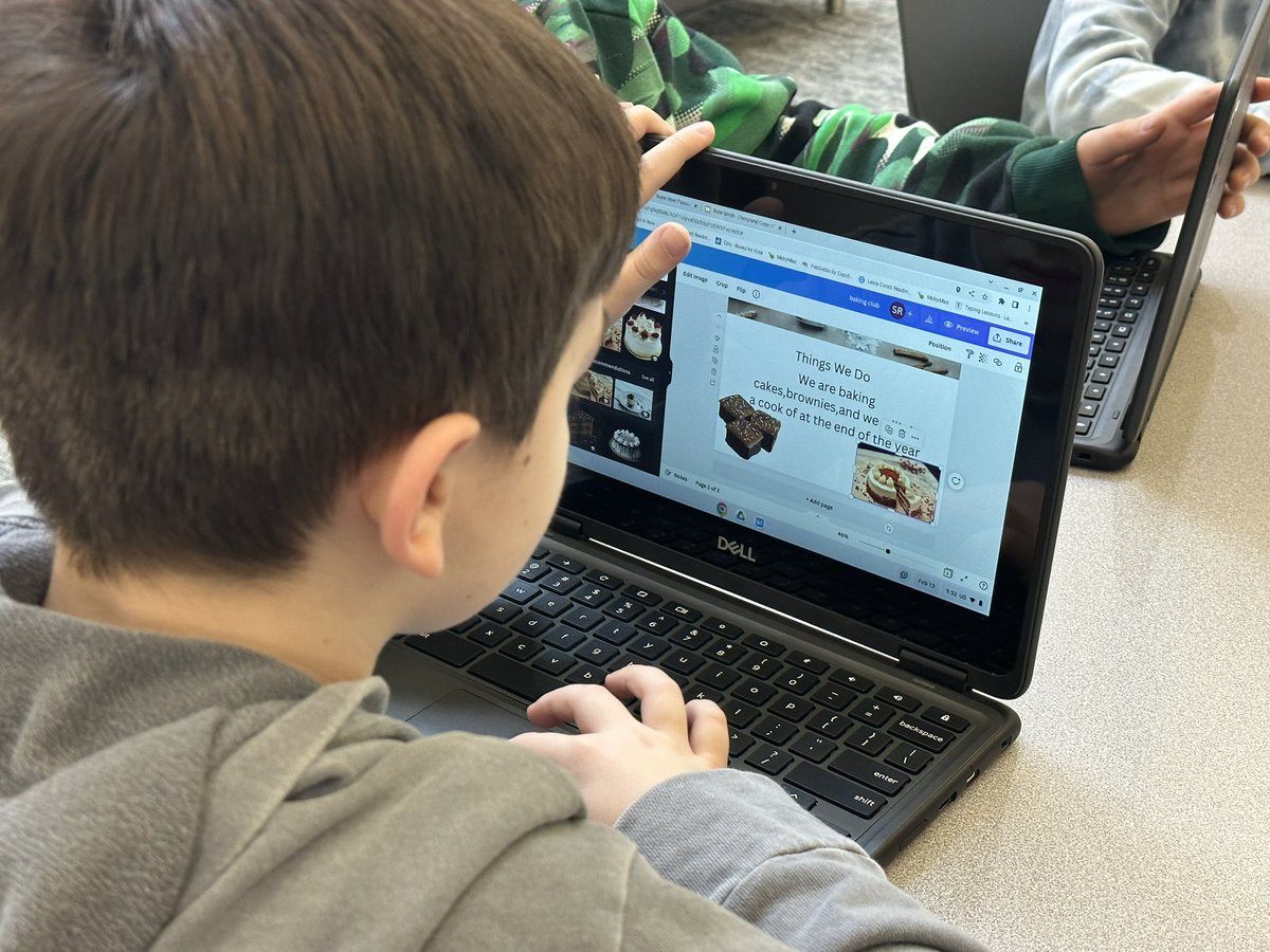 klathurman's tweet photo. Our third grade STLP students are building school club websites today! They’re learning about web design and content creation! #victoryintheclassroom @GoshenHillcrest https://t.co/K6Q3905IuY