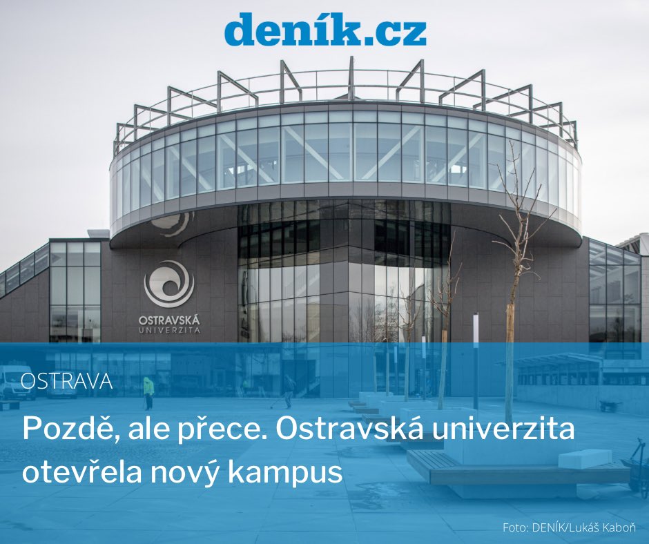 denikms's tweet image. Ostrava otevřela nový City Campus @Ostravska_Uni za miliardu, studenti jej využijí ihned 
➡️ bit.ly/40QtdkA
#msdenik #ostrava #citycampus #osu