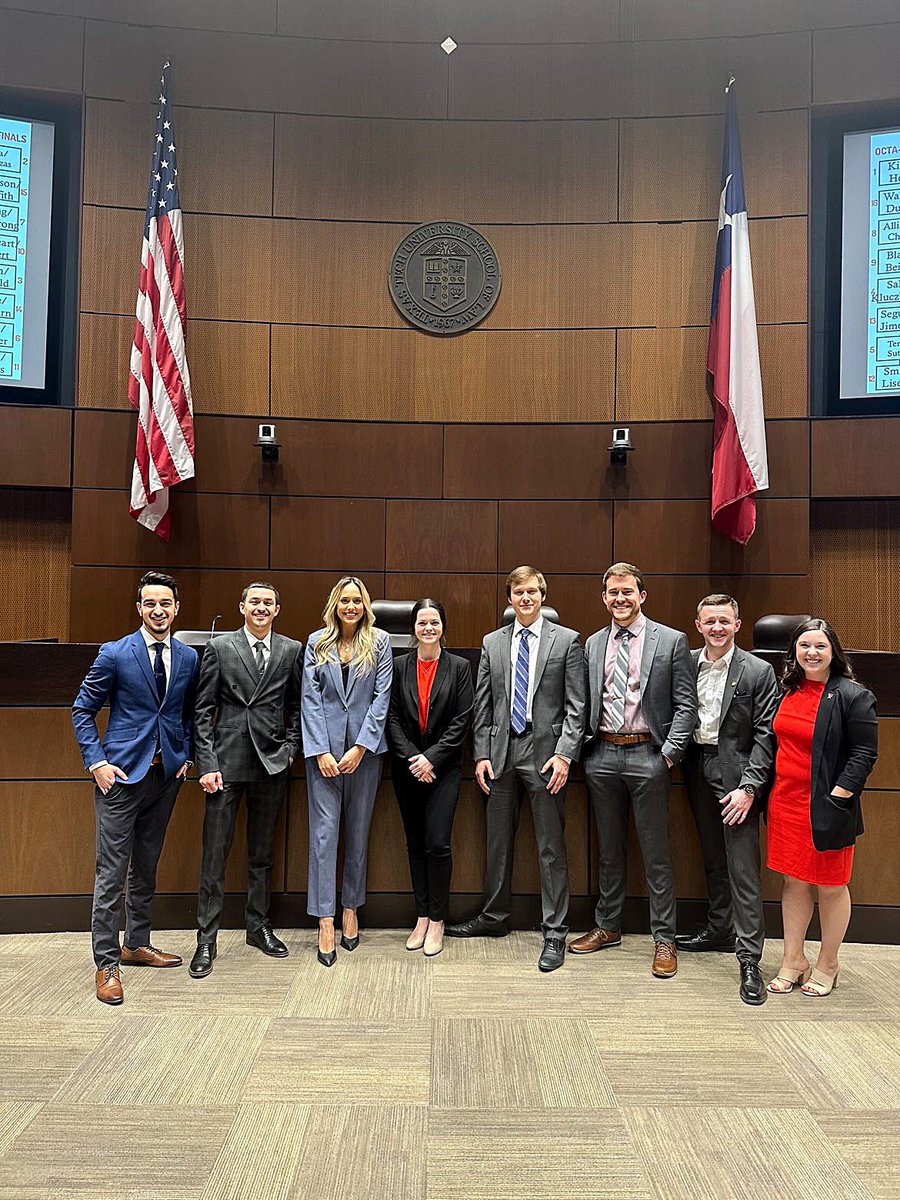 ByHunterGilbert's tweet photo. So, the past week and a half was the 1L Board of Barristers Mock Trial  competition here at Texas Tech Law.

Out of 40+ teams— Teresa and I slugged it out to the Semifinals (3rd place)!

Couldn’t have asked for a better partner— excited for what is to come! https://t.co/R6fo0Daw9f