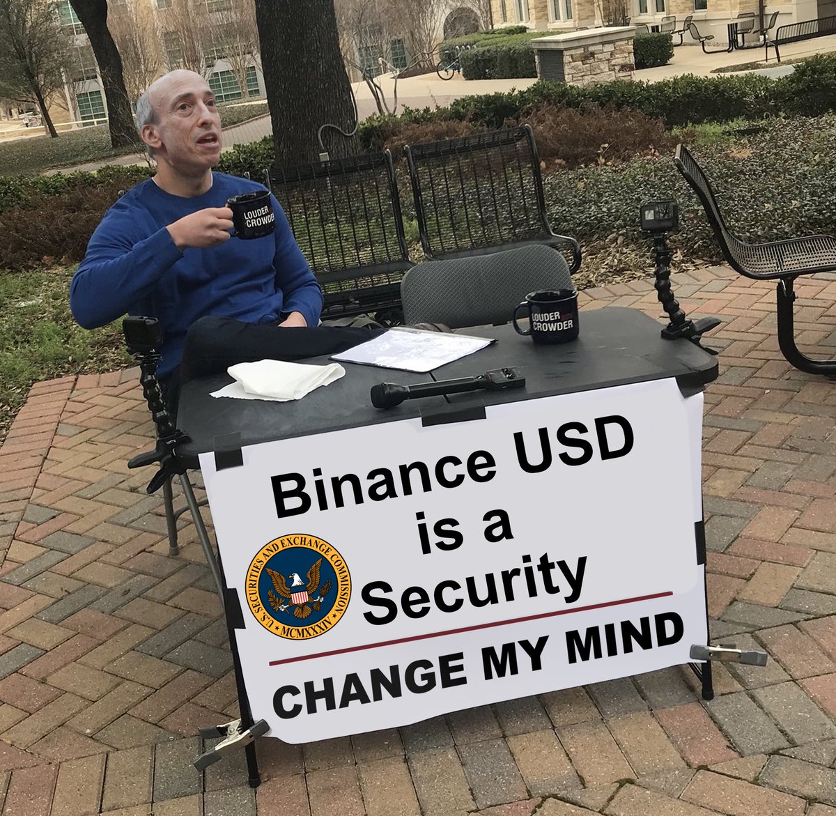 Saw this guy outside the Superbowl stadium. 
He kept yelling at people to register their tickets...

#XRP #crypto #cryptocurrency #bitcoin #gensler #SEC #binance #BUSD #paxos #GaryGenslerResign #ripple