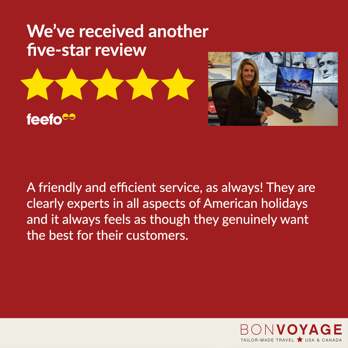 UsaExpert's tweet photo. Feedback Sunday

We're sorry (not sorry!) to spam your feed with some of the fantastic feedback our consultants have had for our clients this week. Well done #TeamBV!

@Feefo_Official #sundayfeedback #feedback #customerservice #customerscomefirst https://t.co/ufMFA9tJCf