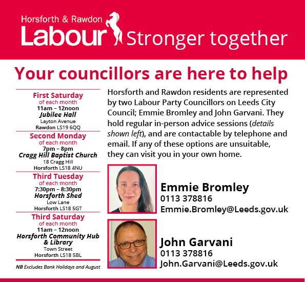 HorsforthLabour's tweet image. Advice session tonight at Cragg Hill Baptist Church 7-8 pm.