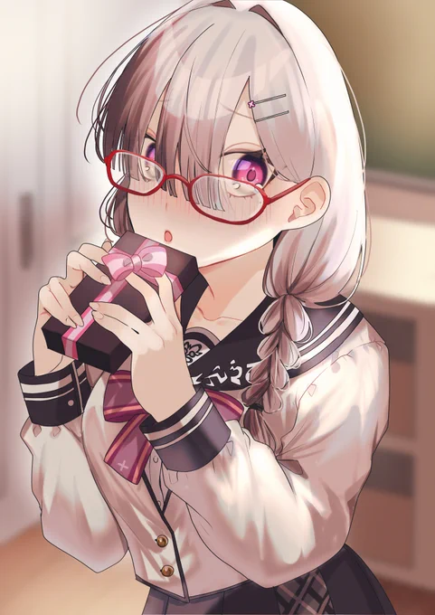(早く渡したいけど…どうしよ…)#いらすこや 
