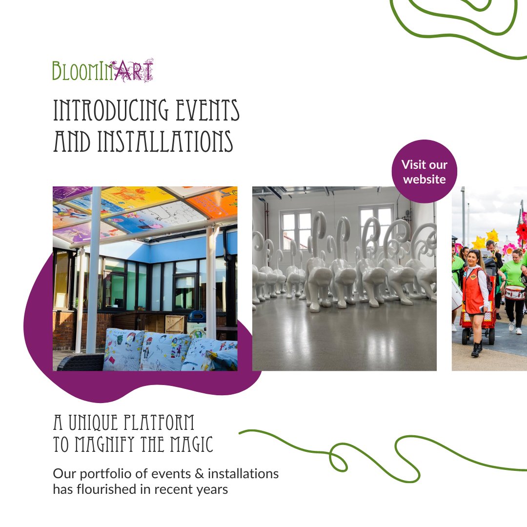 Events & Installations are a key part of what we do and what we love. From embedding community engagement within events to breathing new life into spaces with installations. Learn more by visiting our website here - bit.ly/3l4M3E0 #events #installations