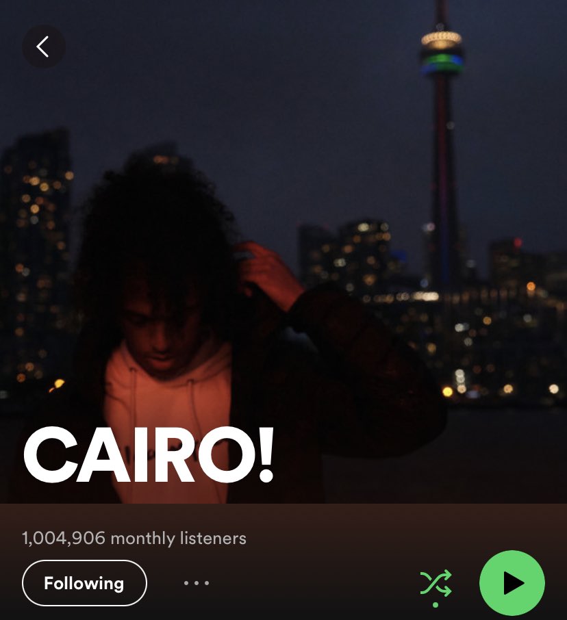 1 million monthly listeners, still so much work to do 🙏🏽