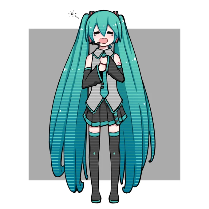 寝起きミクさん 