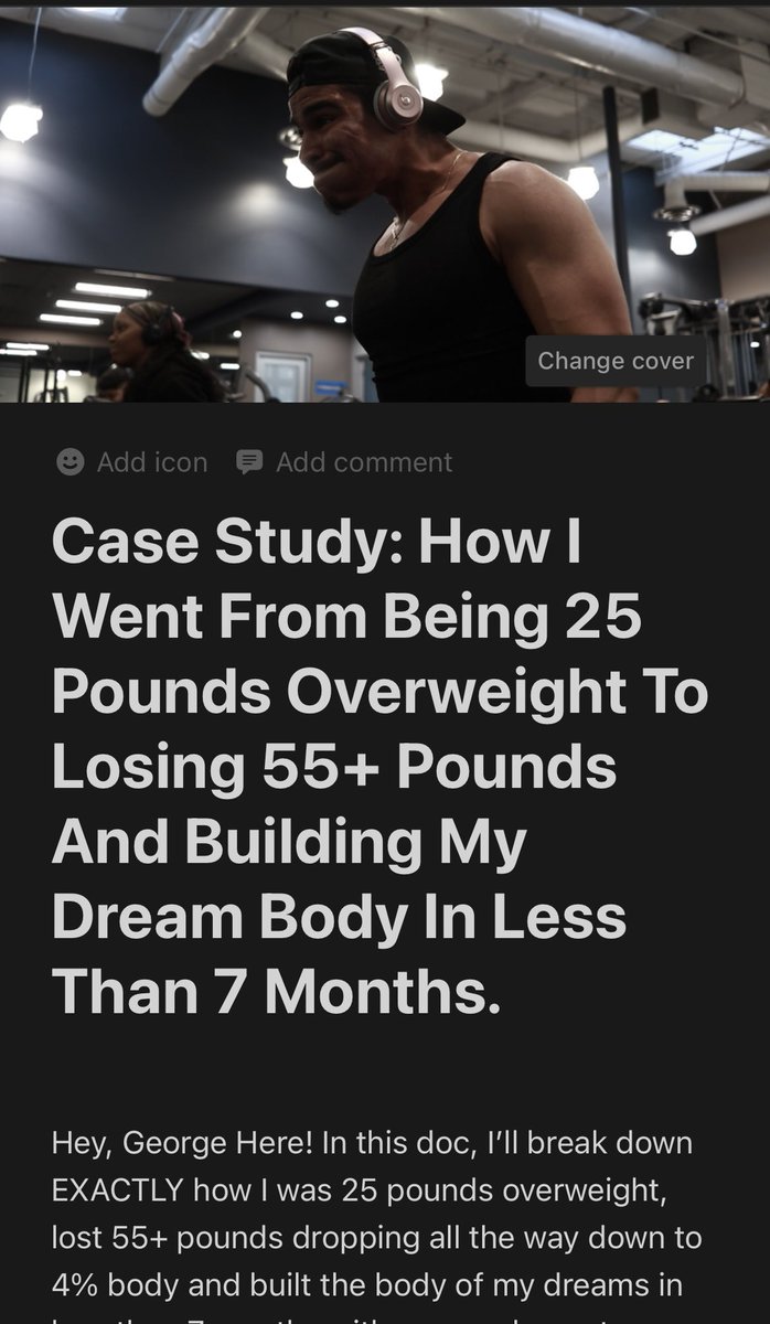 I went from fat to fit losing 55+ pounds in less than 7 months. Just wrote a full step-by-step guide on the exact process I followed to achieve this. RT + Comment “SEND” and I’ll send it to you for FREE. (24 hours only. Must follow so I can DM)