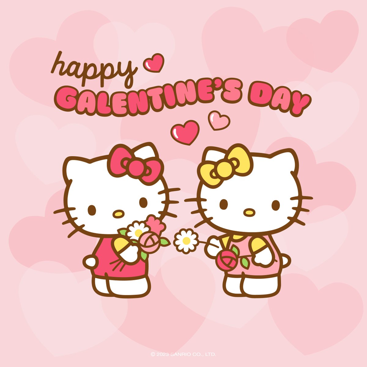 hellokitty's tweet image. Happy #GalentinesDay! Tag a bestie you’re celebrating with 💕