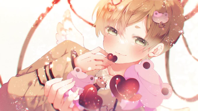 うちゃちゃバレンタイン(*˘︶˘*).。.:*  #うちゃArt 