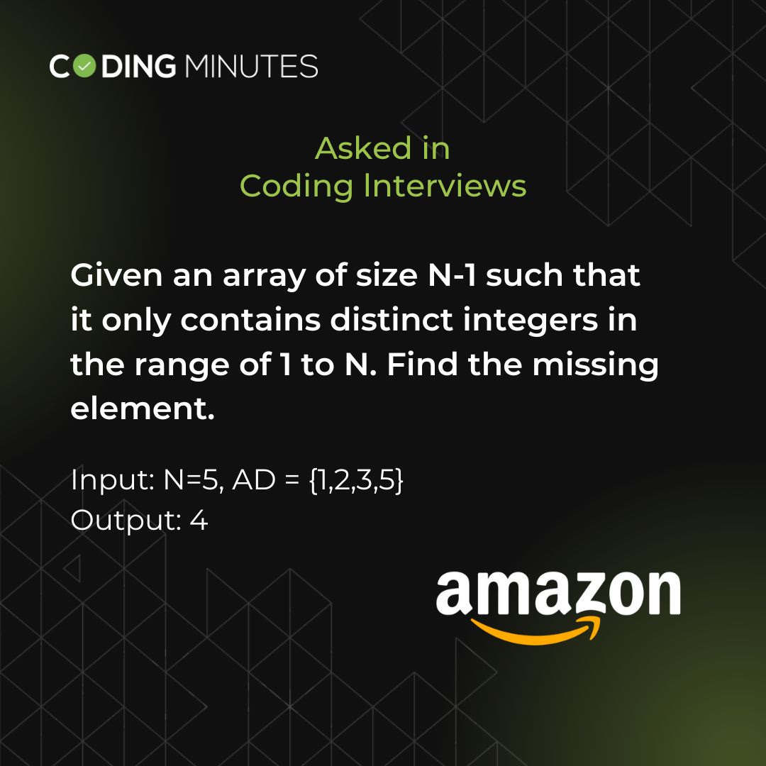 MinutesCoding's tweet image. Can you solve this question?
Tell us the correct answer in the comments.
.
.
.
.
.
.
#CodingMinutes #Amazon #Coding #Interview #InterviewQuestions