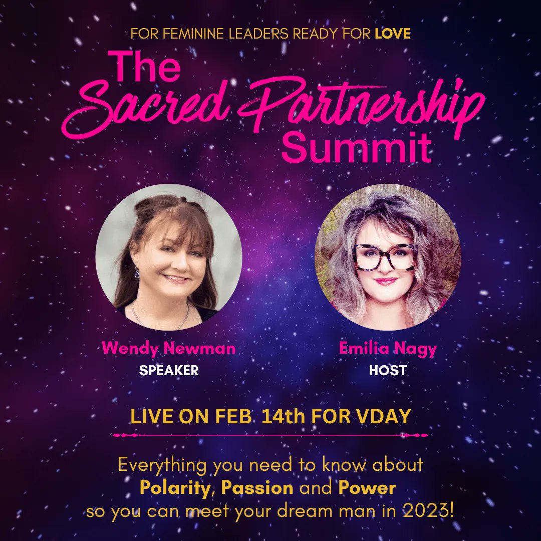 WendyNewman's tweet photo. Reminder! The Sacred Partnership Summit begins Feb 14th. Register here >>https://t.co/GT2K3n8Plw https://t.co/4Ljiu01s0d