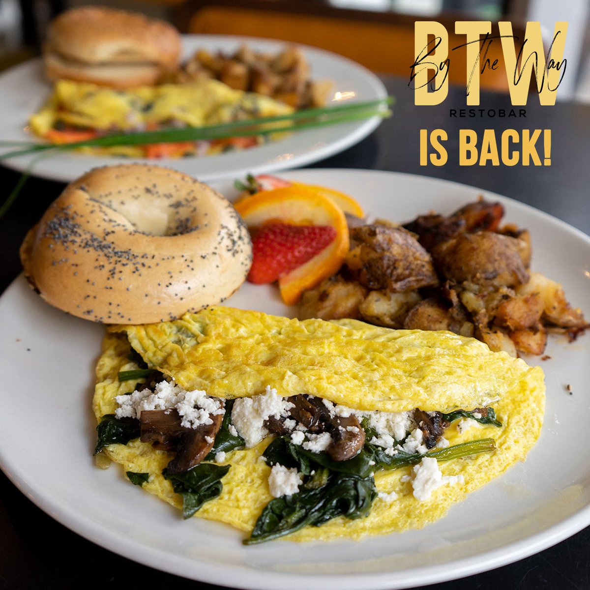 ByTheWayToronto's tweet photo. We're back from our vacation and open this morning at 10 a.m. for breakfast!
We resume our regular hours:
Mondays: 10 a.m. to 4 p.m.
Tuesdays to Saturdays: 10 a.m. to 9 p.m.
Sundays: 10 a.m. to 8 p.m.
We hope to serve you soon!
#BTW #BTWTO https://t.co/LMH0Eyoqp2