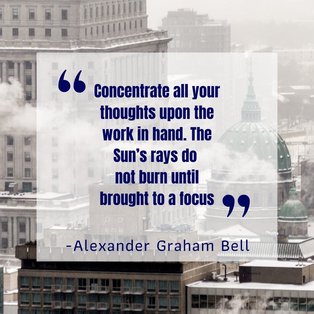 GimbalCanada's tweet photo. Concentration is key to productivity. It is easier to achieve goals when you focus your attention on the right tasks.
#MondayMotivation #LeanLegal #Lawyers #concentration #productivity #goals #focus https://t.co/XHHaXIigd4