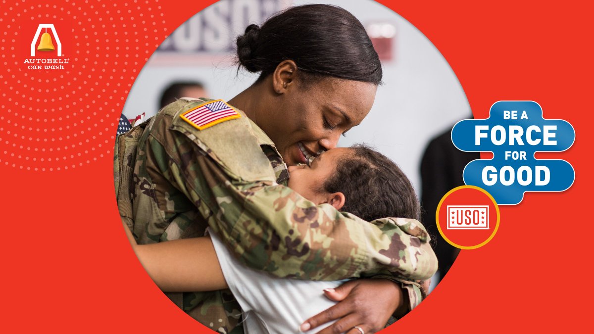 AutobellCarWash's tweet photo. Be a Force for Good when you visit Autobell® Car Wash now through Feb 26!

Purchase a Rain Repellent Special wash &amp; we’ll donate $1 to the #USO in support of America’s troops &amp; their families. It’s easy to look good &amp; do good when you #Autobell. #forcebehindtheforces https://t.co/baAudEjCMs