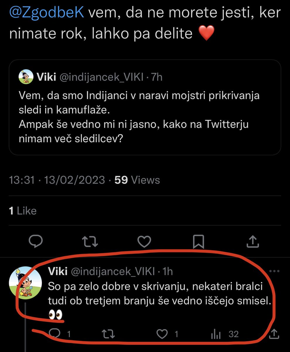 Redko se roastamo s tistimi, ki imajo manj kot 150 sledilcev, ampak pri <a href="/indijancek_VIKI/">Indijanček Viki • pocukran humor</a> bomo naredile izjemo, ker je tip res smešen. 💙

Najbolj smešno pri njem je to, kako malo sledilcev ima.