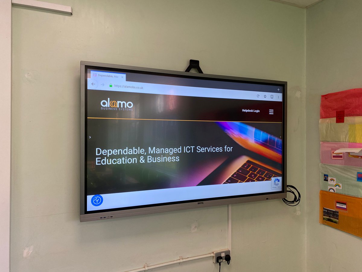 AlamoBusiness's tweet photo. Another @BenQ_UK panel successfully installed for one of our customers #halfterm #ictsupport https://t.co/Ve6IBO7YZP
